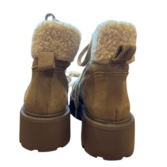 Revolve Steve Madden Reyen Shearling Ankle Boots NWOT - Picture 7 of 12